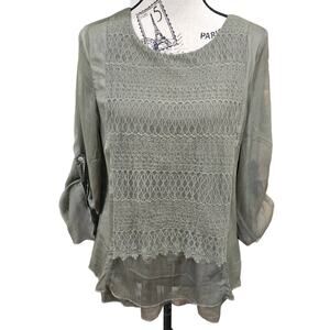 Krazy Kat Boho Top Size L